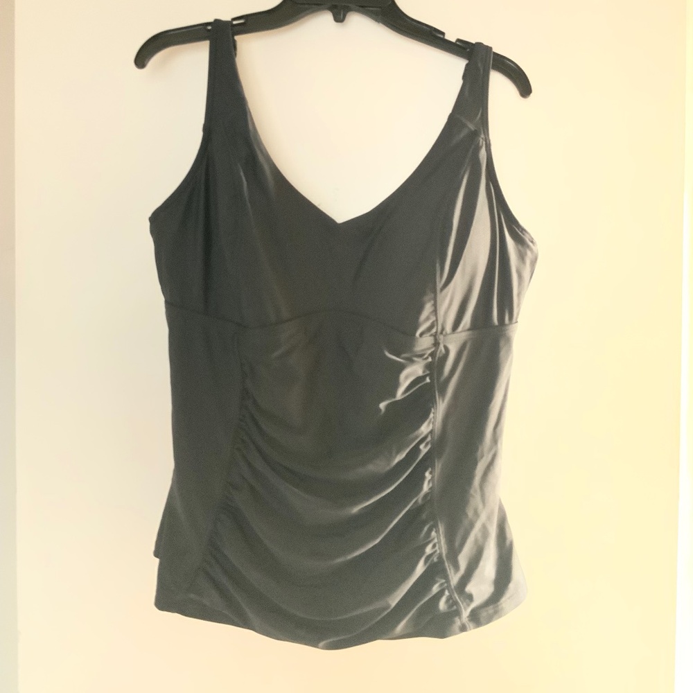 Artesands Raphael black tankini top size 16+ E/F cup